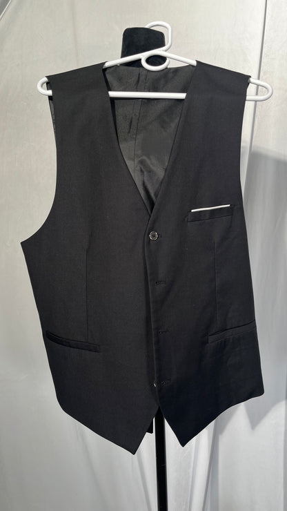 Blitz Moda Black Suit Vest Adult Small Men Formal Church Cocktail  Size L
