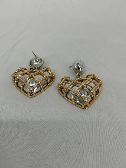 Silver radial rhinestone brooch