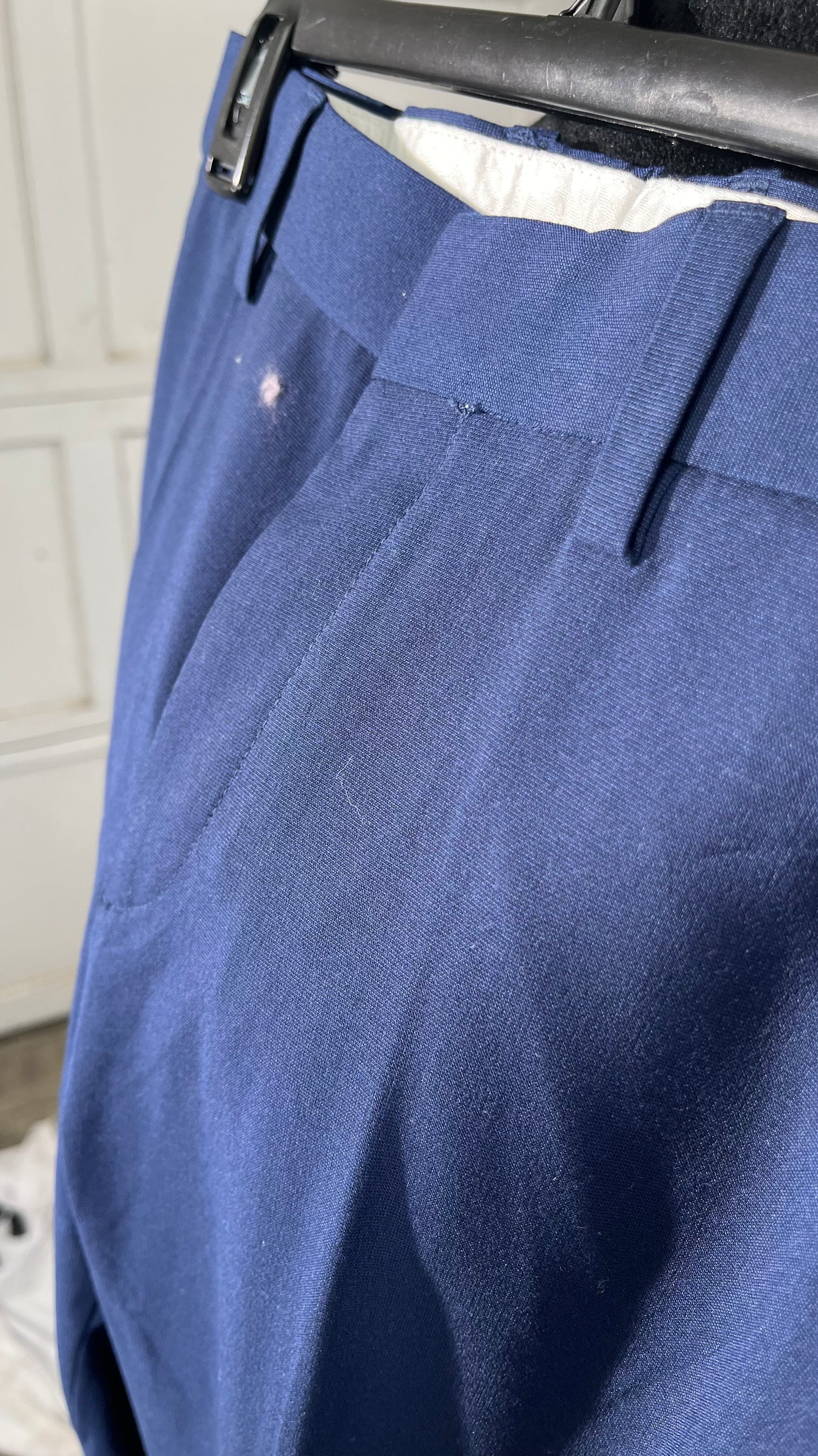 Alfani Women's Tapered Pants Dark Blue Modern Navy 10 Size 33R