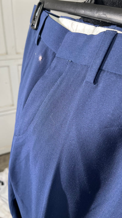 Alfani Women's Tapered Pants Dark Blue Modern Navy 10 Size 33R