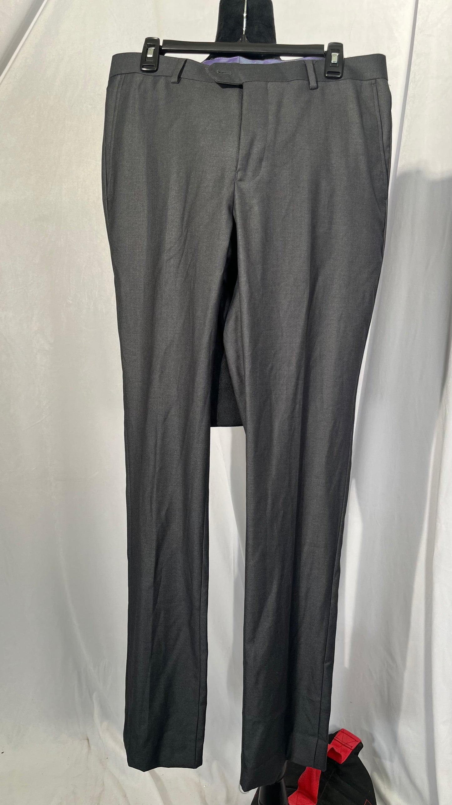 29" Men's Stretch Dress Pants Premium Comfort Classic Casual Business Work Pants for Men Golf Pants Slim Fit Suit Pants Grey size M