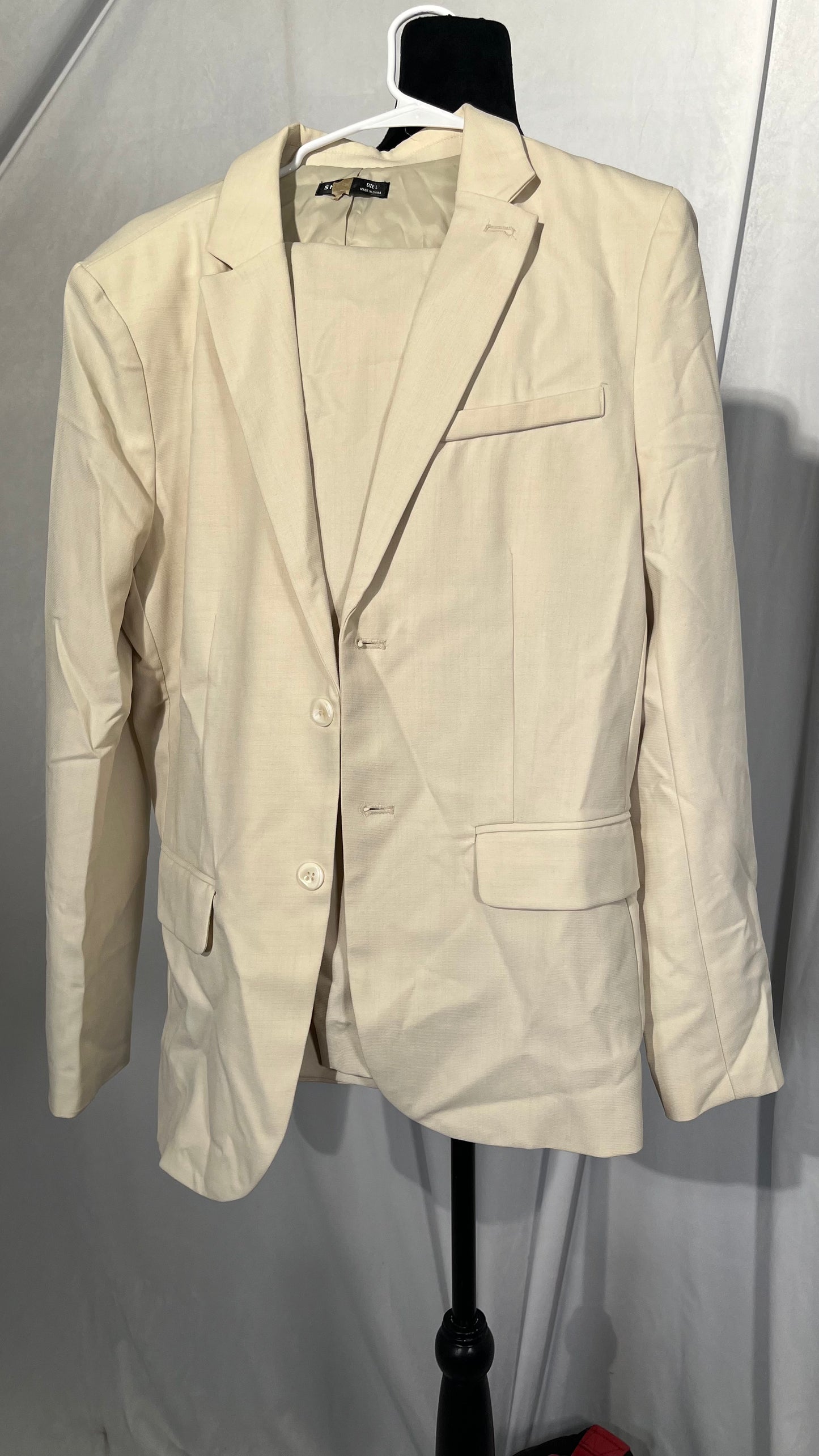 PJ PAUL JONES Mens Casual Blazers Lightweight Cotton-Linen Sport Coat 2 Button Unlined Suit Jacket  Size L