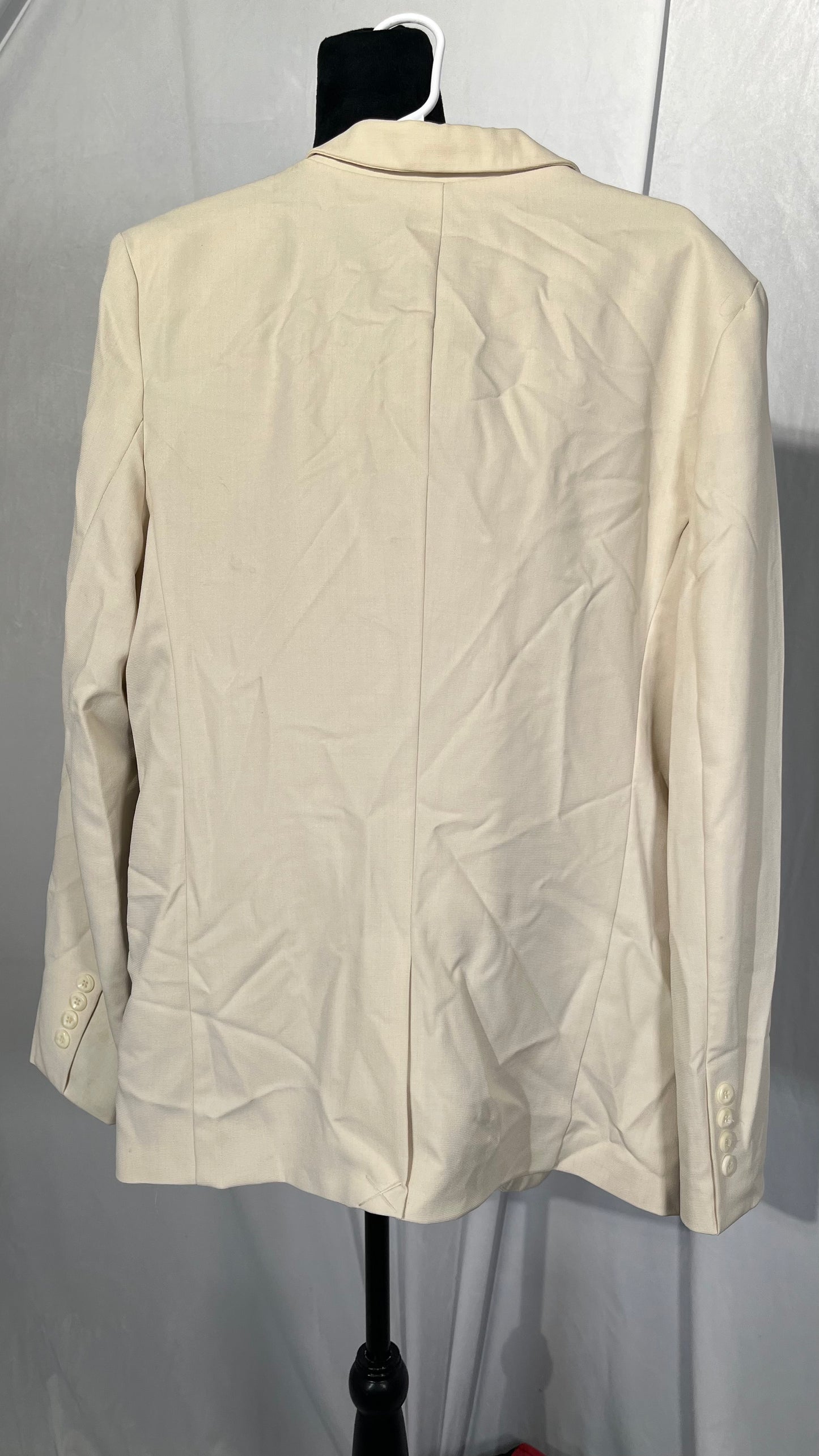 PJ PAUL JONES Mens Casual Blazers Lightweight Cotton-Linen Sport Coat 2 Button Unlined Suit Jacket  Size L