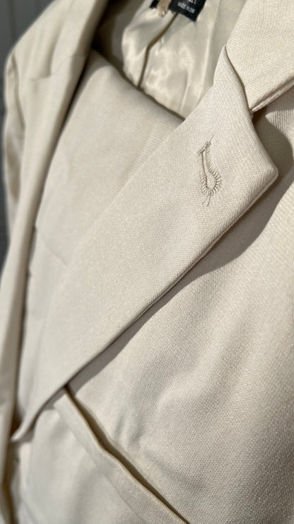 PJ PAUL JONES Mens Casual Blazers Lightweight Cotton-Linen Sport Coat 2 Button Unlined Suit Jacket  Size L