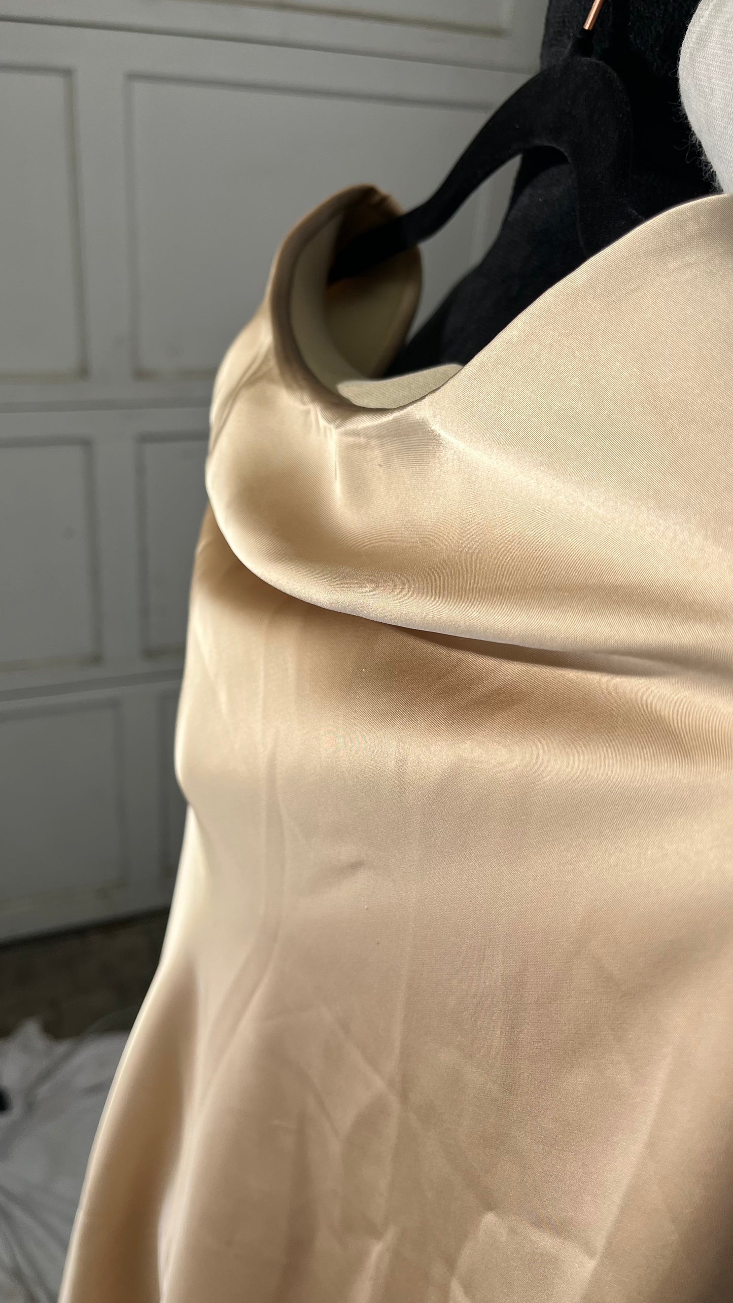 Women's Satin Mini Skirts High Waisted Silk Short Skirt Casual A-Line Zipper Party Skirts Size S