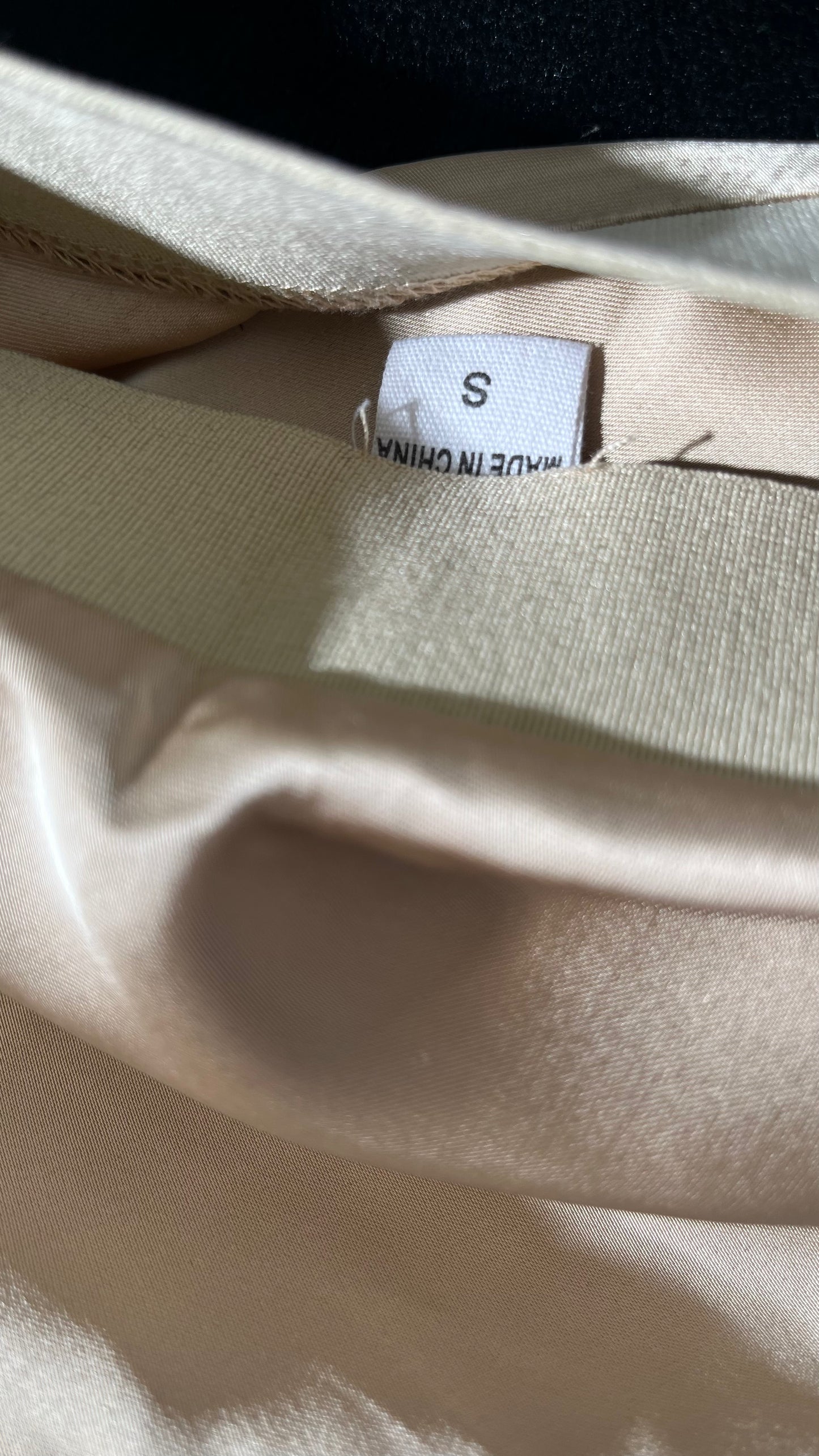 Women's Satin Mini Skirts High Waisted Silk Short Skirt Casual A-Line Zipper Party Skirts Size S