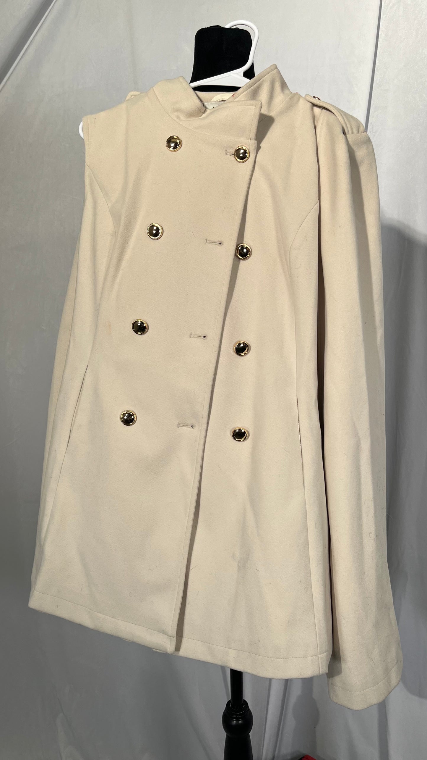 Seta T Women's Double Breasted Peacoat Fashion Winter Outwear Casual Collar Jackets with Pockets Size M