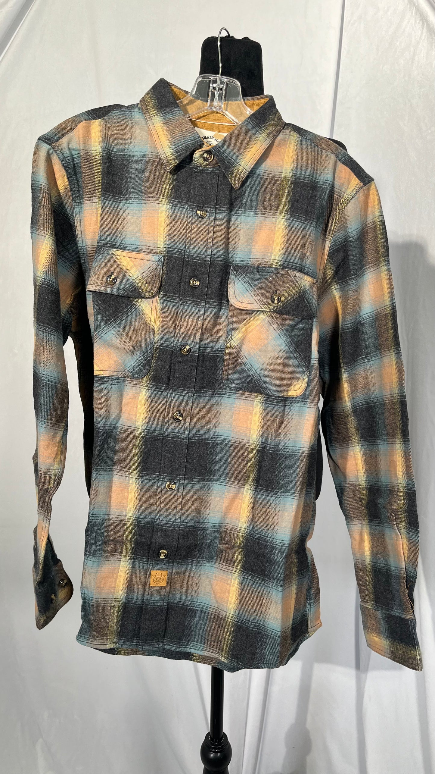 The Souled Store| Checks: Brown & Beige Mens and Boys Shirts|Full Sleeve|Loose fit Checks|100% Cotton Multicolored Men Utility Shirts Shirt For Men Casual Half Sleeves Regular Fit Printed Stylish Late  Size M