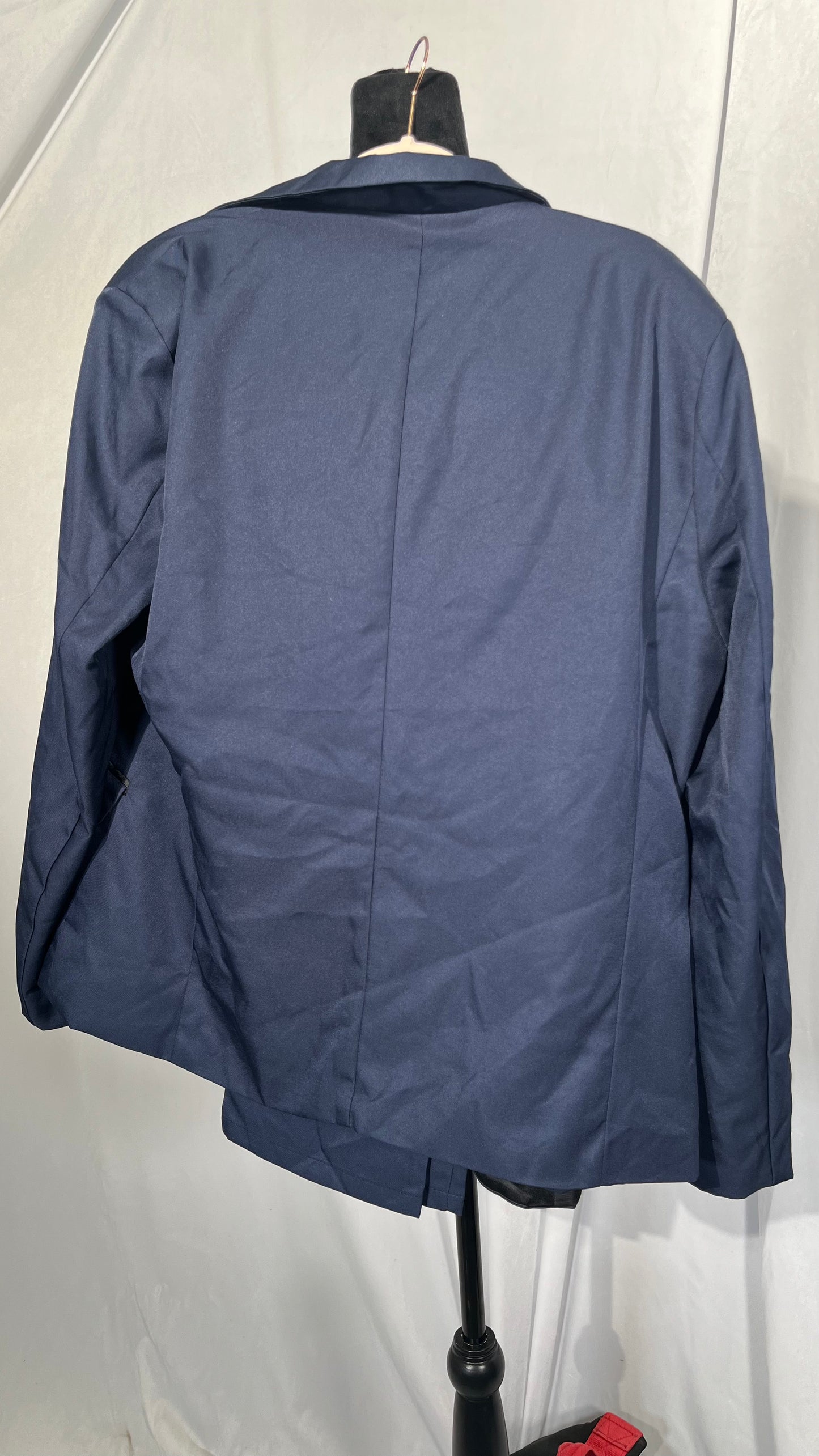 Mens Slim Fit Blazer Jacket One Button Lapel Turn-Down Collar Dress Suit Dinner Prom Party Wedding Business Tuxedo Coat Size L