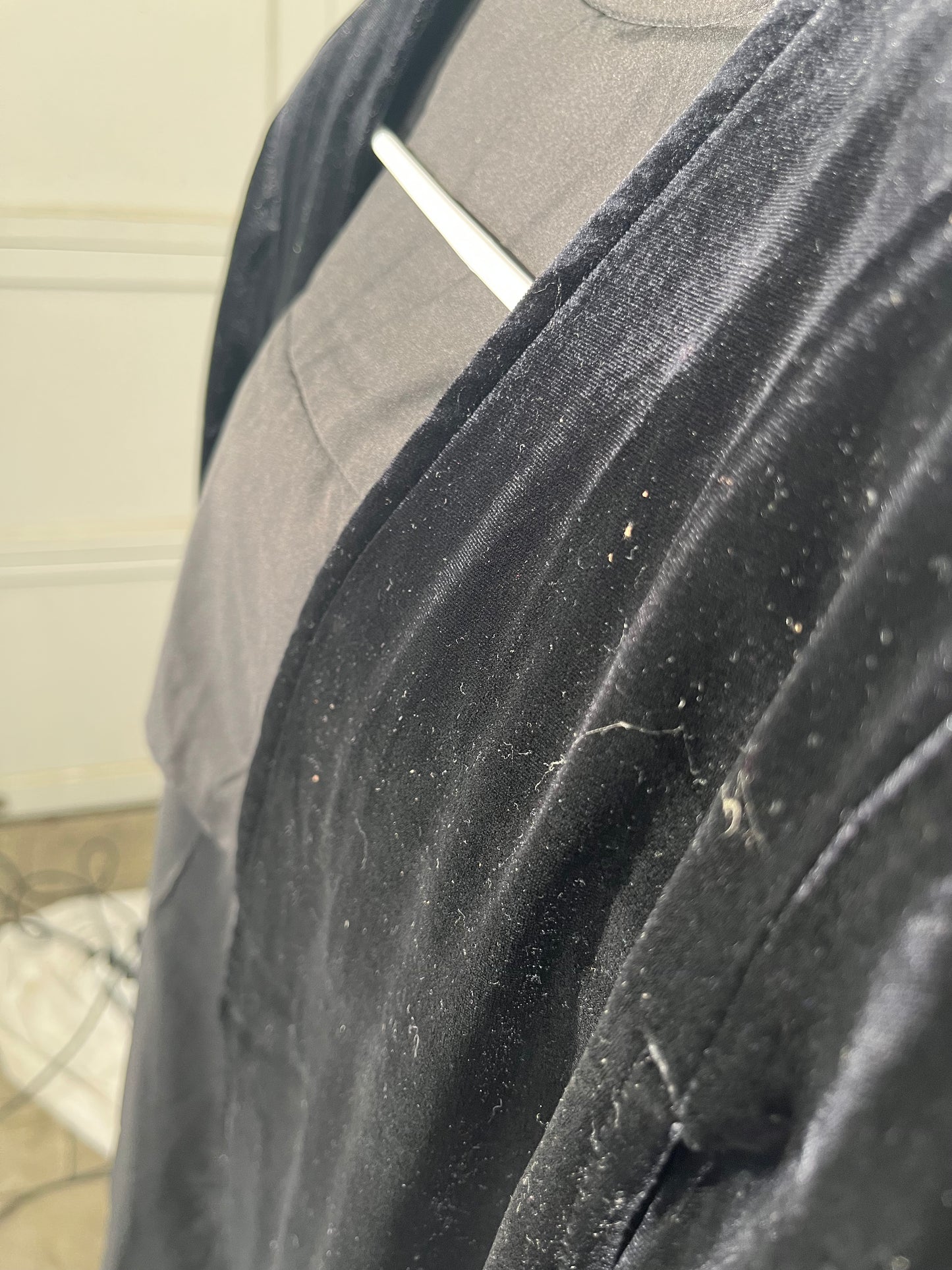 cooki Velvet Blazer Jackets for Women Solid Long Sleeve Velvet Jacket Casual Button Down Short Coat with Pockets Outerwear  Size M