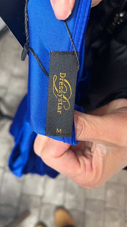 ROYAL MATRIX Women Velvet Dress Wrap V Neck Long Sleeve Maxi Dress Ruched Asymmetrical Midi Dress for Wedding Guest Size M