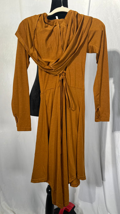 Vicki Gunvalson’s Bronze Ruched Confessional Dress Size S