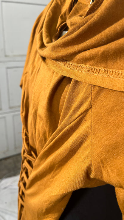 Vicki Gunvalson’s Bronze Ruched Confessional Dress Size S