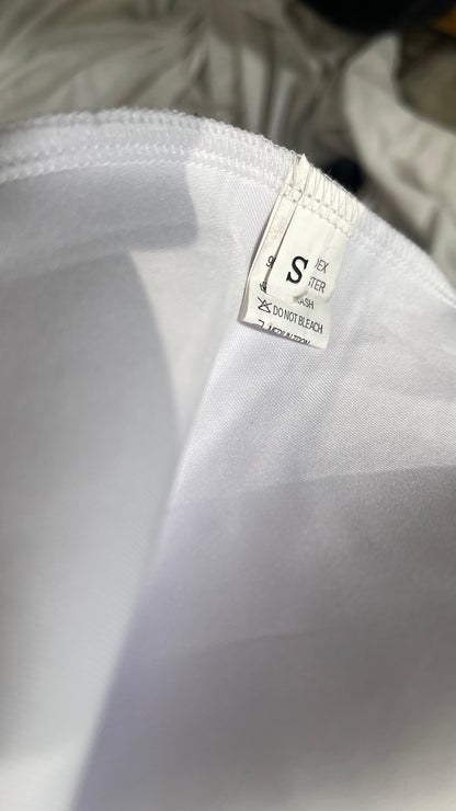 Sheath/Column Open Back Bridal Gowns Reception Wedding Dresses Scoop Neck Sleeveless Sweep/Brush Train 2024 Size S