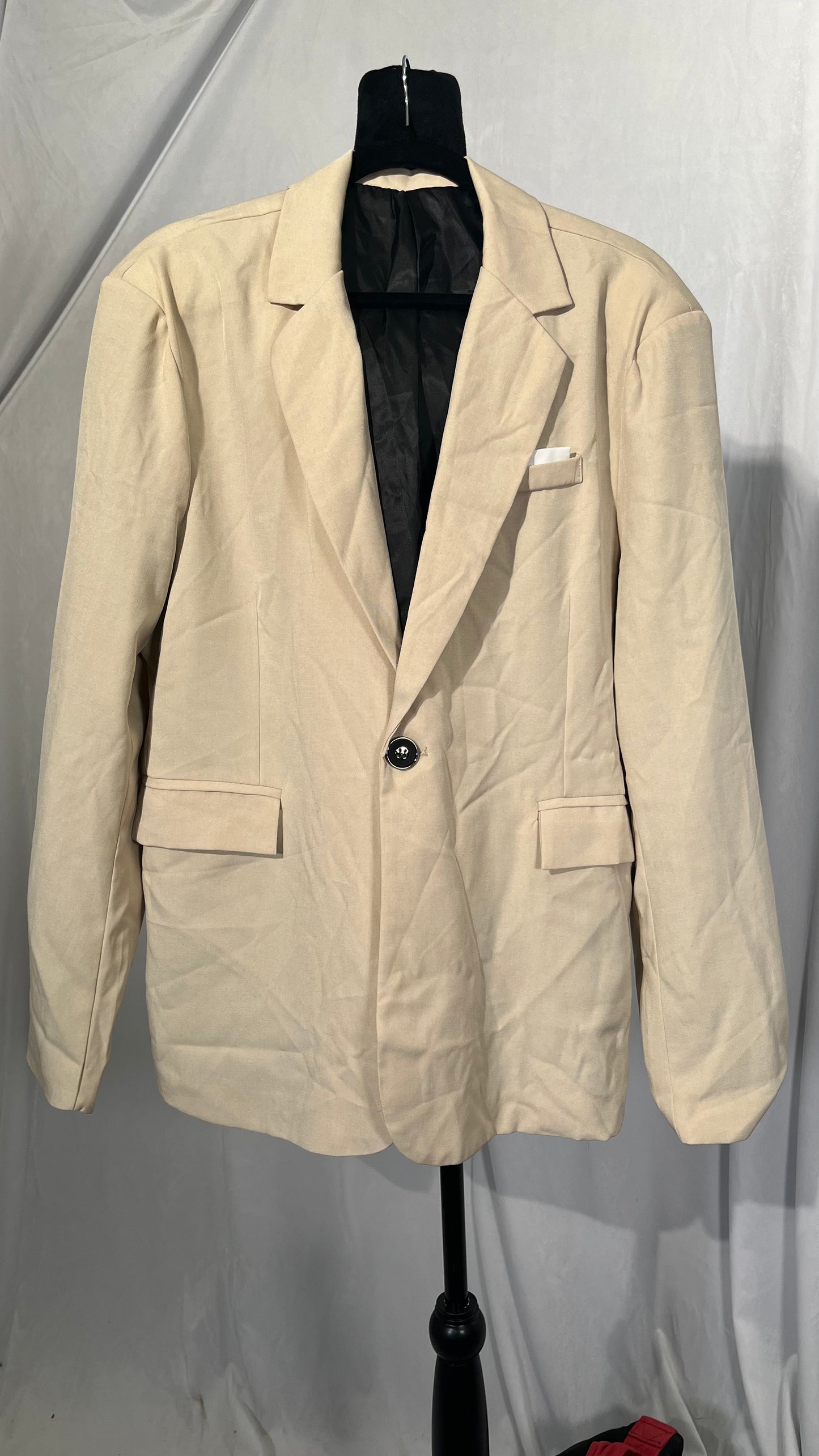 Men's Casual Linen Blazer Jacket Slim Fit Suit Jacket for Men's Casual Blazer Sport Coat Size L