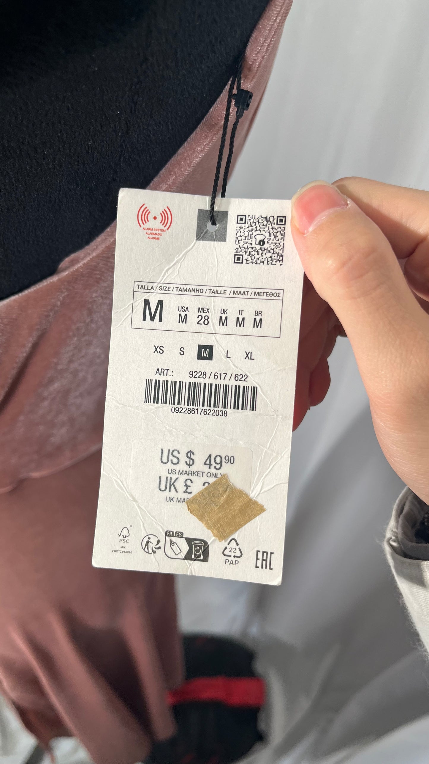 Women's One-Shoulder Silk-Blend Fit & Flare Gown – Elegant Ruched Evening Dress with Long Sleeve & V-Neckline Size M