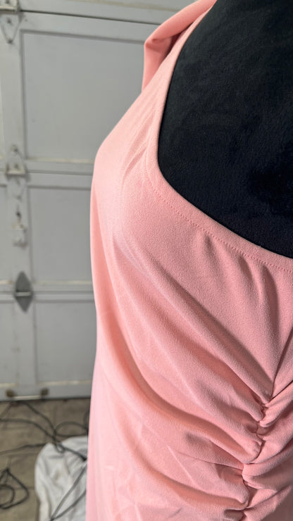 One Shoulder Formal Wedding Guest Dresses Spaghetti Strap High Slit Prom Dress Sleeveless Sexy Cocktail Long Dress Size M