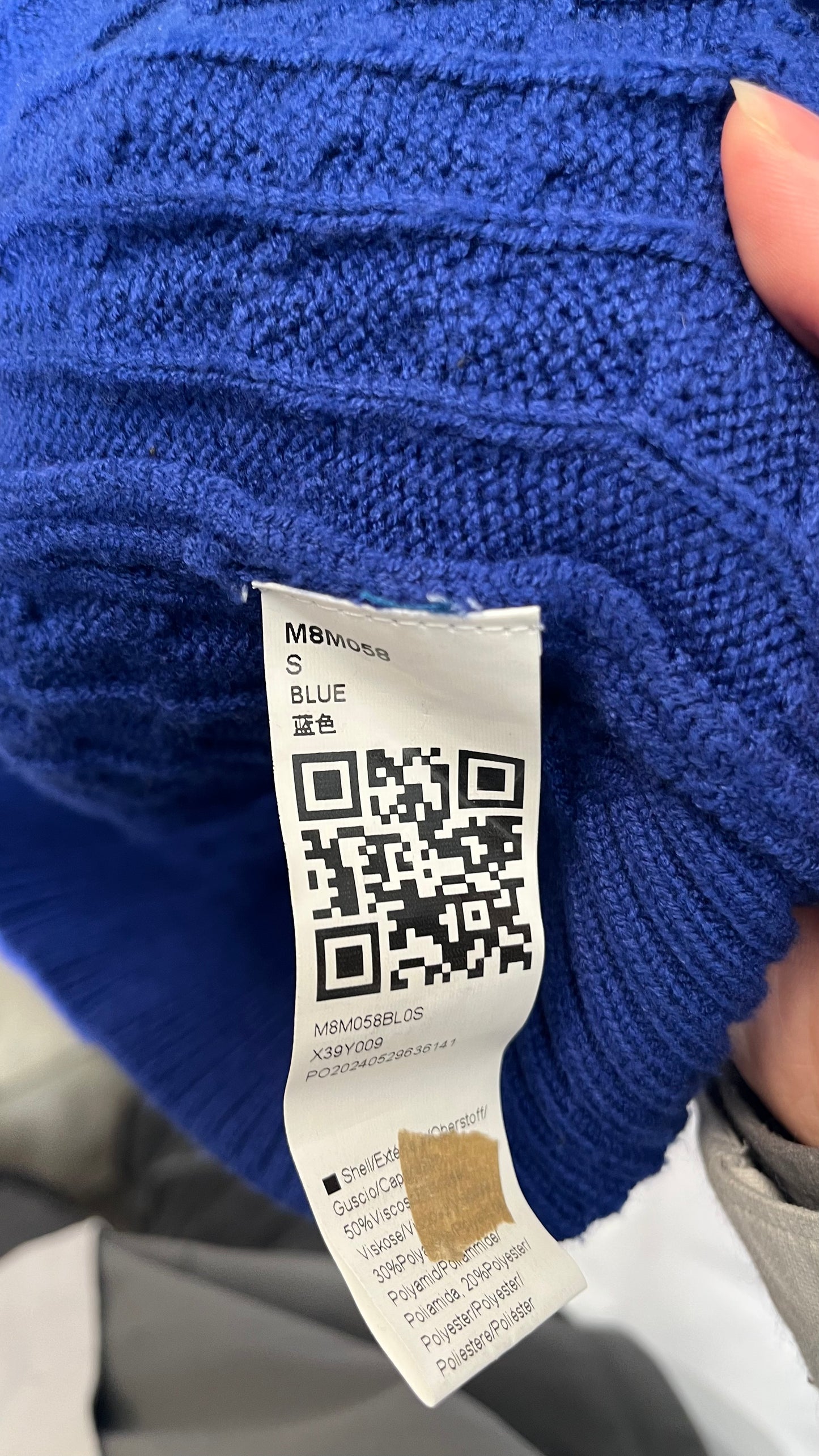 Womens Sweater Dress Sexy Crewneck Long Sleeve Blue Size S