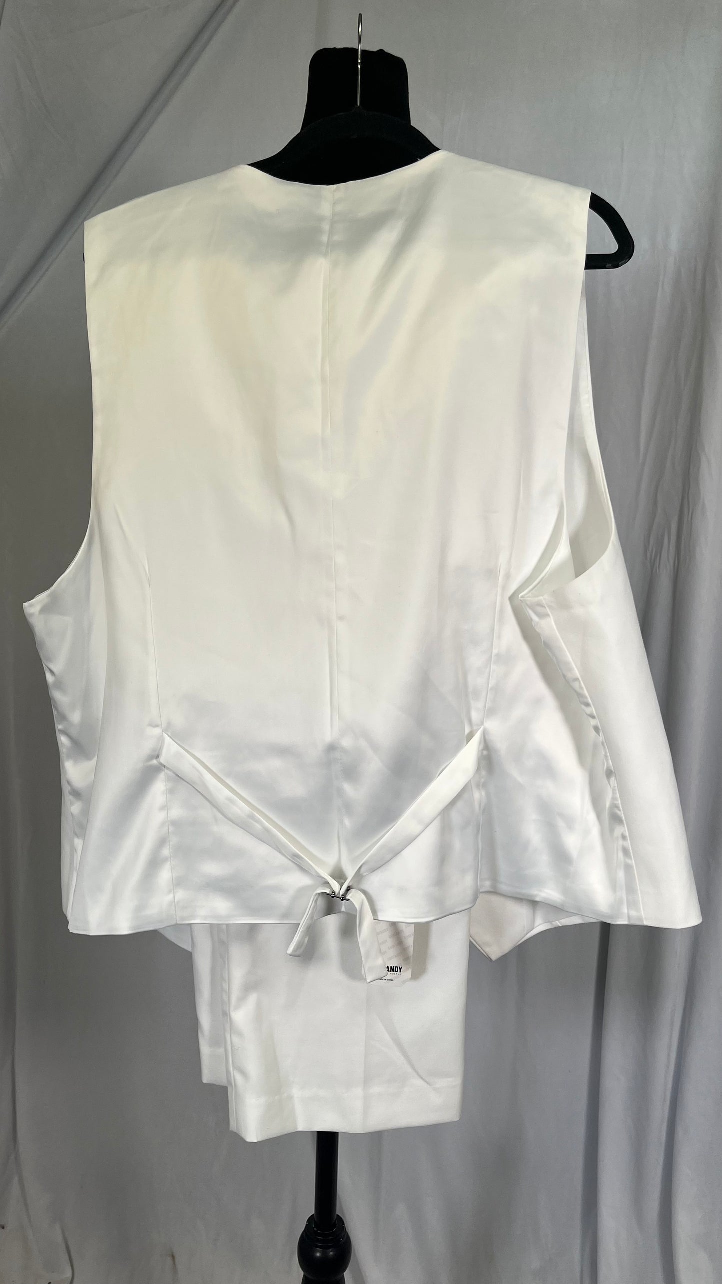 Women's Waistcoat Flap Pockets Decoration One-Button Sleeveless Crop Top Vest Short Camisole VestSize XL