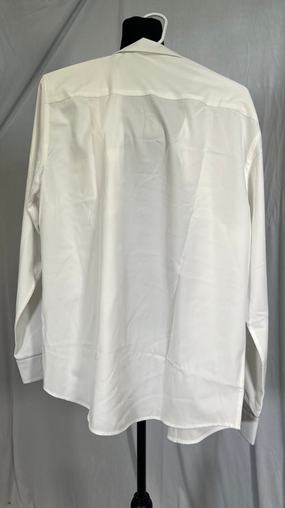 DGHM-JLMY Men Lapel Loose Chiffon Drape Shirt Slim Fit Non-Iron Straight Collar Dress Shirt Collar Button Cuff Dress Shirt Size M