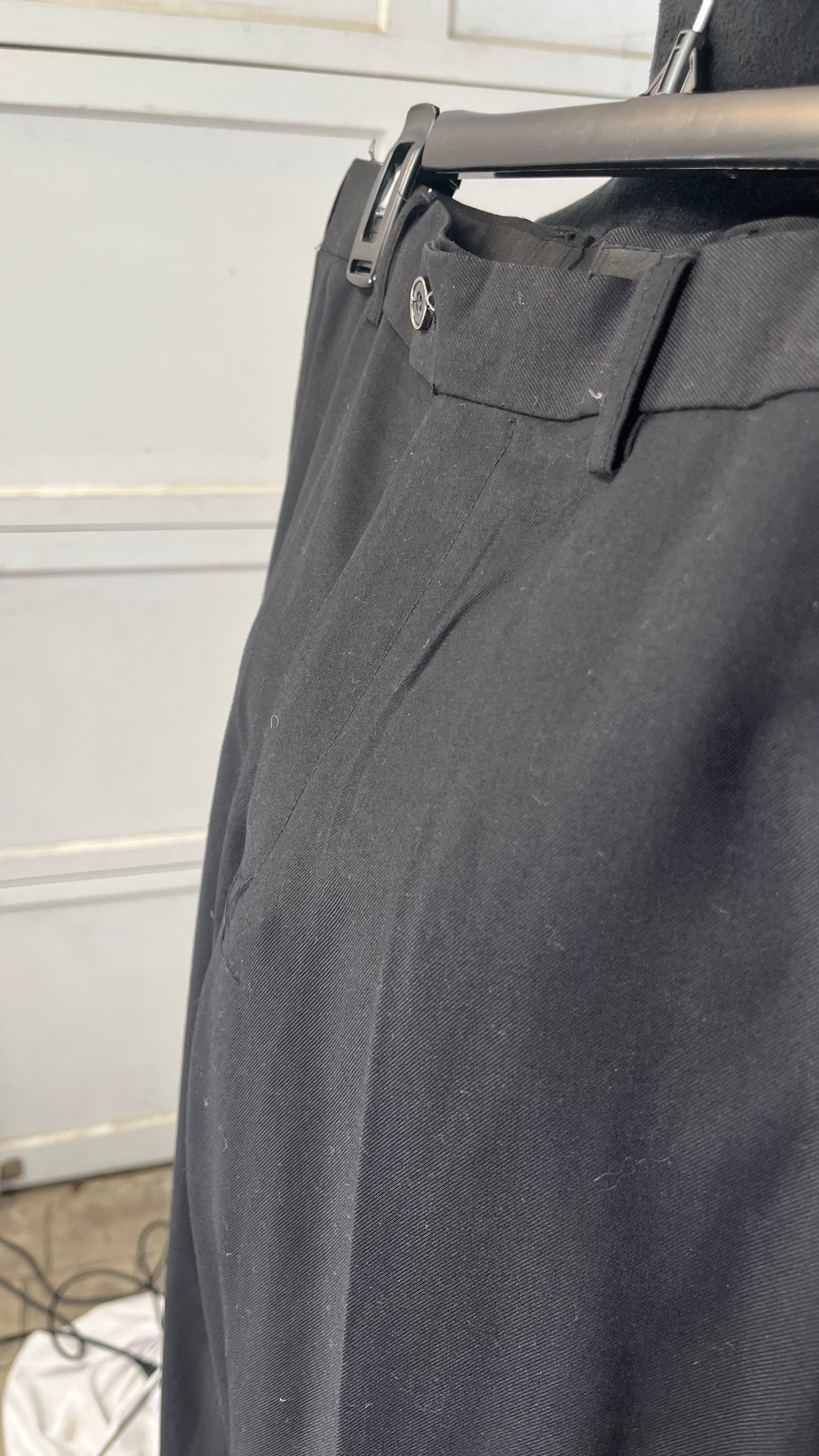 IEPOFG Dressy Suit Pants for Women Loose Fit Long Straight Pants Elastic High Waist Business Office Pants Wear to Work Pants  Size M