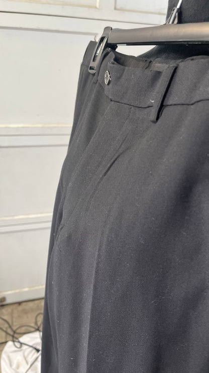 IEPOFG Dressy Suit Pants for Women Loose Fit Long Straight Pants Elastic High Waist Business Office Pants Wear to Work Pants  Size M