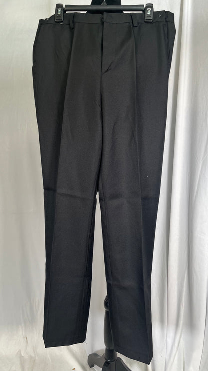 Alloaone Men Fashion Dress Pants Loose Straight Casual Pants Mens Office Formal Trousers Black Size NO