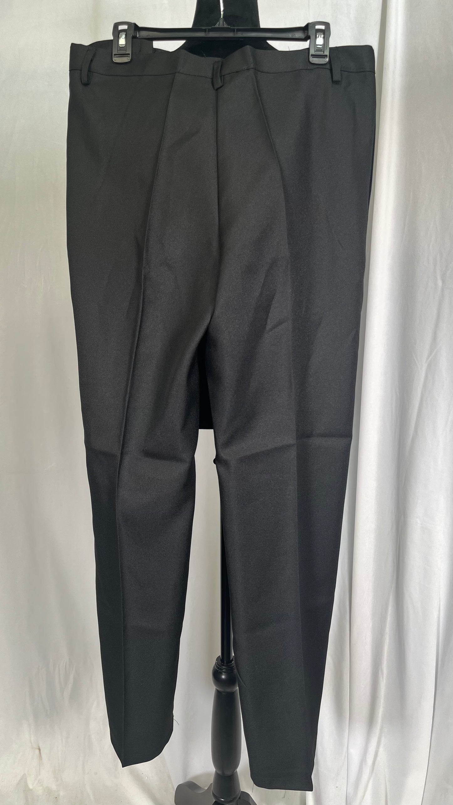 Alloaone Men Fashion Dress Pants Loose Straight Casual Pants Mens Office Formal Trousers Black Size NO