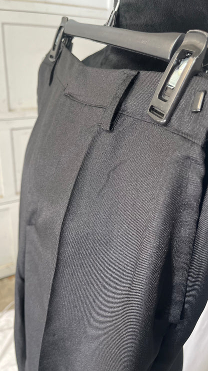 Alloaone Men Fashion Dress Pants Loose Straight Casual Pants Mens Office Formal Trousers Black Size NO