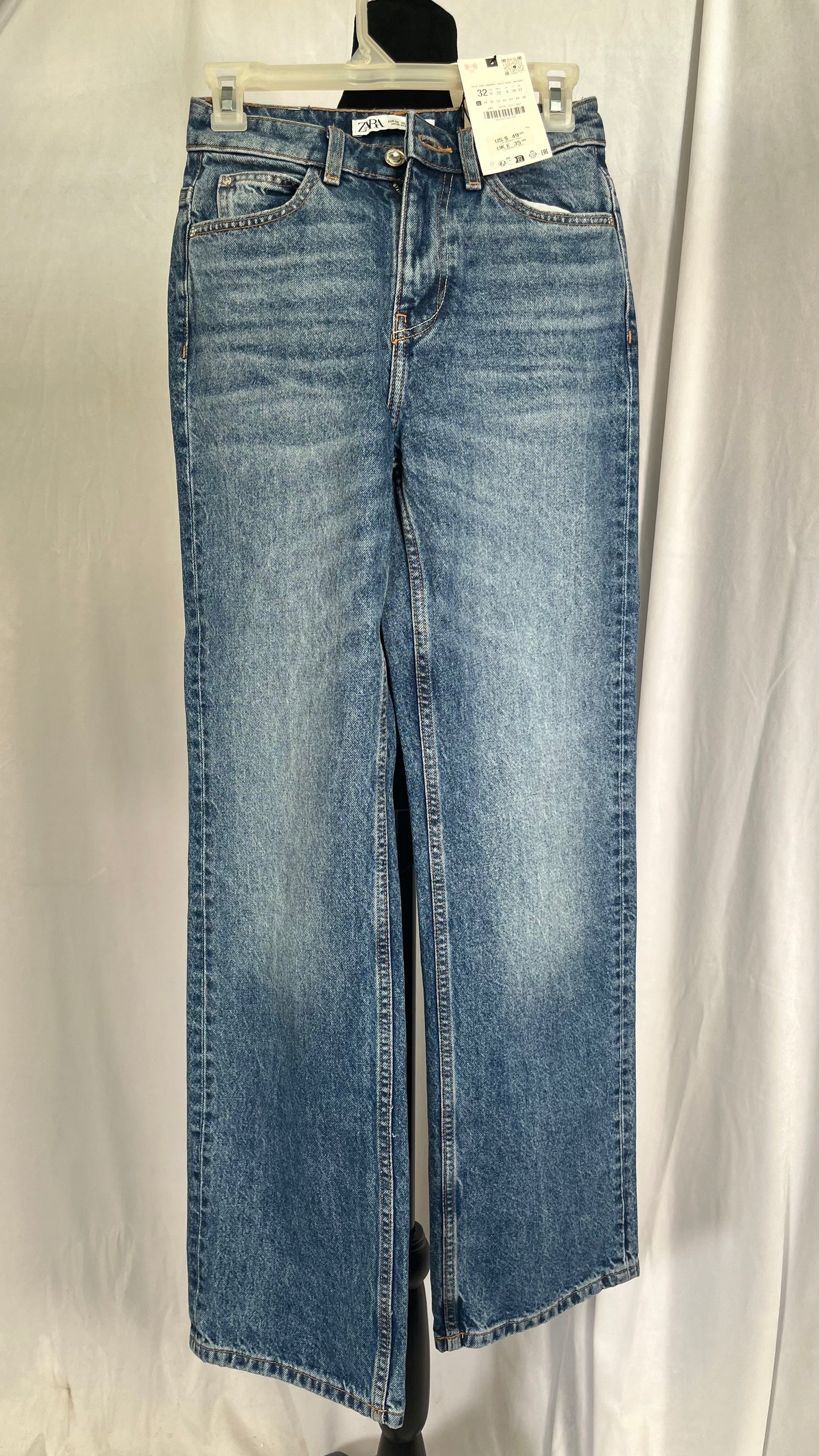 Men's Baggy Jeans Y2k Hip Hop Jeans Wide Leg Skater Denim Pants Casual Loose Fit Streetwear Skateboard Pants Trousers Size 32