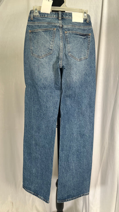 Men's Baggy Jeans Y2k Hip Hop Jeans Wide Leg Skater Denim Pants Casual Loose Fit Streetwear Skateboard Pants Trousers Size 32