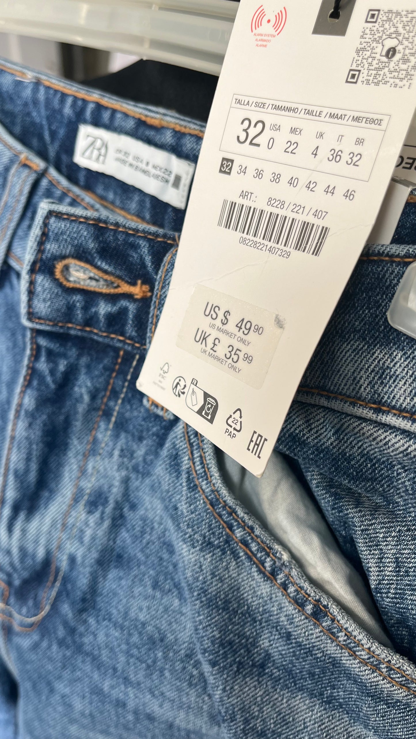 Men's Baggy Jeans Y2k Hip Hop Jeans Wide Leg Skater Denim Pants Casual Loose Fit Streetwear Skateboard Pants Trousers Size 32