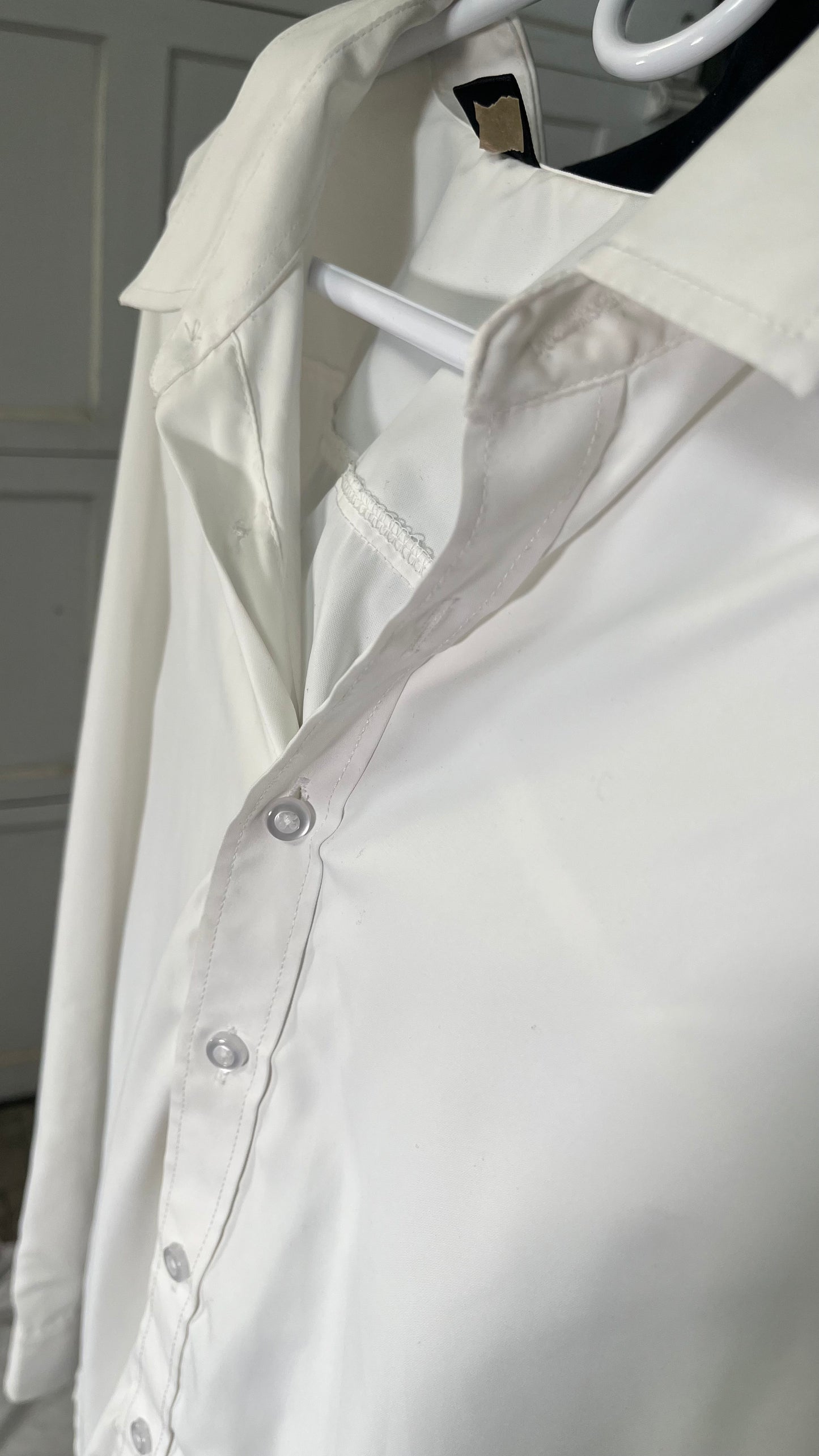 Long Sleeve Shirts for Men Solid Color Casual Button Up Shirt Men Size L