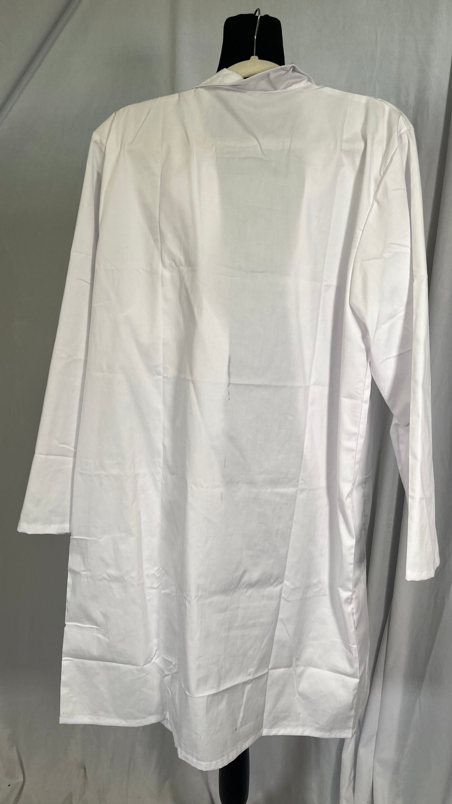 VOGRYE Professional Lab Coat for Women Men Long Sleeve, White, Unisex  Size M