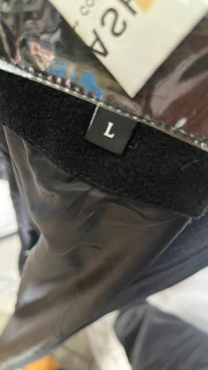 Men Wool Blend Coats Single Breasted Trench Coat Notched Collar Overcoat Winter Mid Length Pea Coat, Dark Gray  Size L