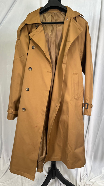 Blade Runner Coat Rick Deckard Trenchcoat Costume Brown  Size L