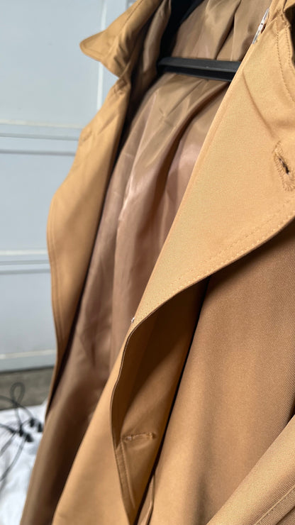 Blade Runner Coat Rick Deckard Trenchcoat Costume Brown  Size L