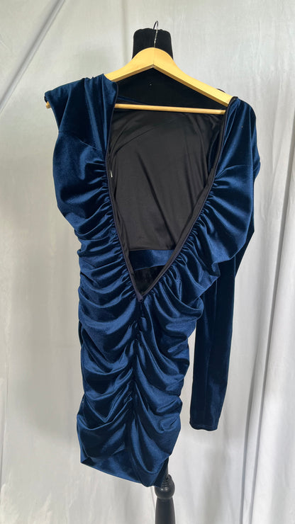 BELLA BARNETT Velvet Drape Dress Size M