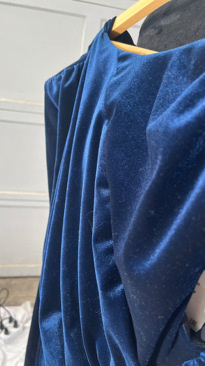 BELLA BARNETT Velvet Drape Dress Size M