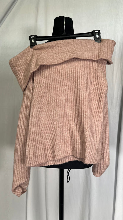 Off-the-shoulder jumper  Not saved to favourites Dusty pink marl Size S