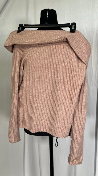 Off-the-shoulder jumper  Not saved to favourites Dusty pink marl Size S
