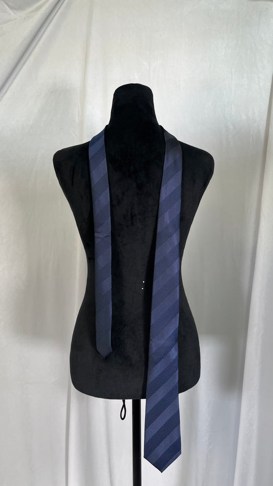 Navy Striped Tie