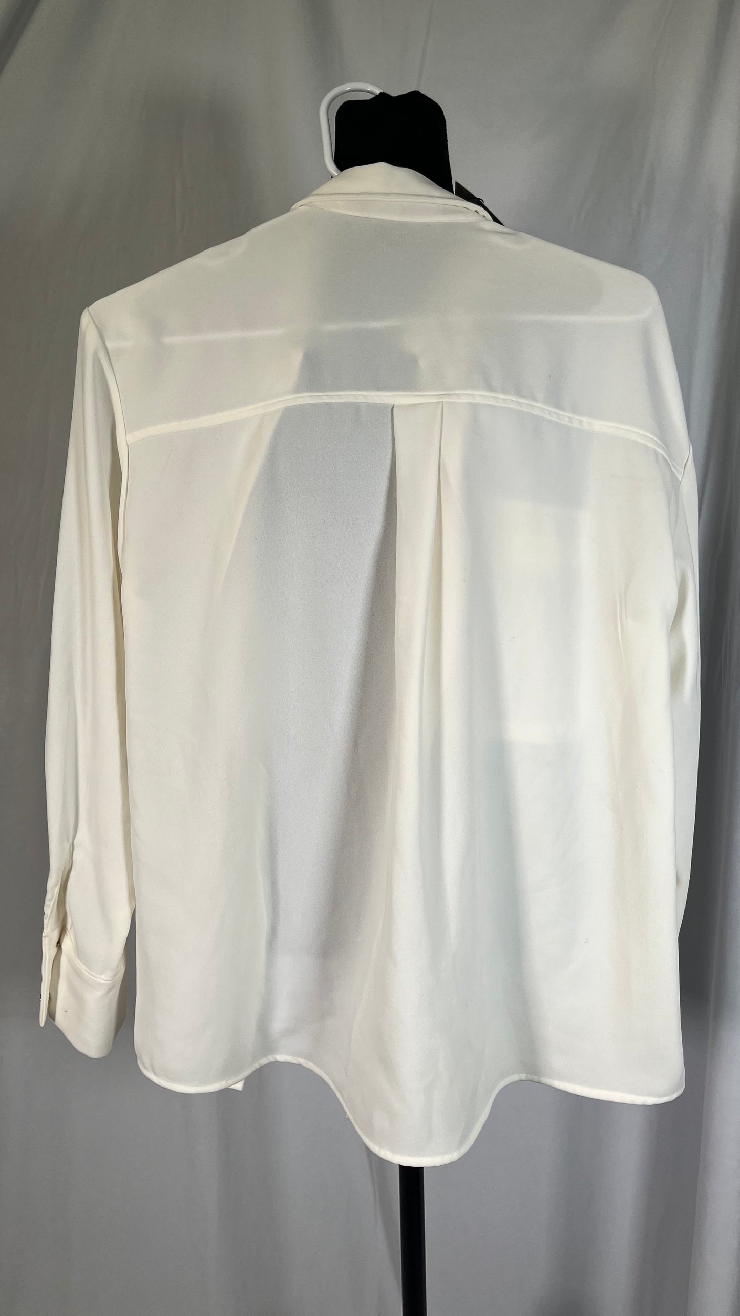 Blouse Women Shirts Turn-Down Collar Long Sleeve Plaid Outwear Pocket White Korean Style Students Leisure All-Match Chic Size XS