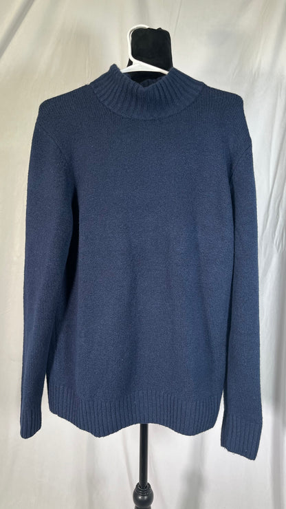 COOFANDY Men's Mock Turtleneck Sweater Long Sleeve Basic Half Neck Pullover Casual Knitted Thermal Pullover Sweater Size L