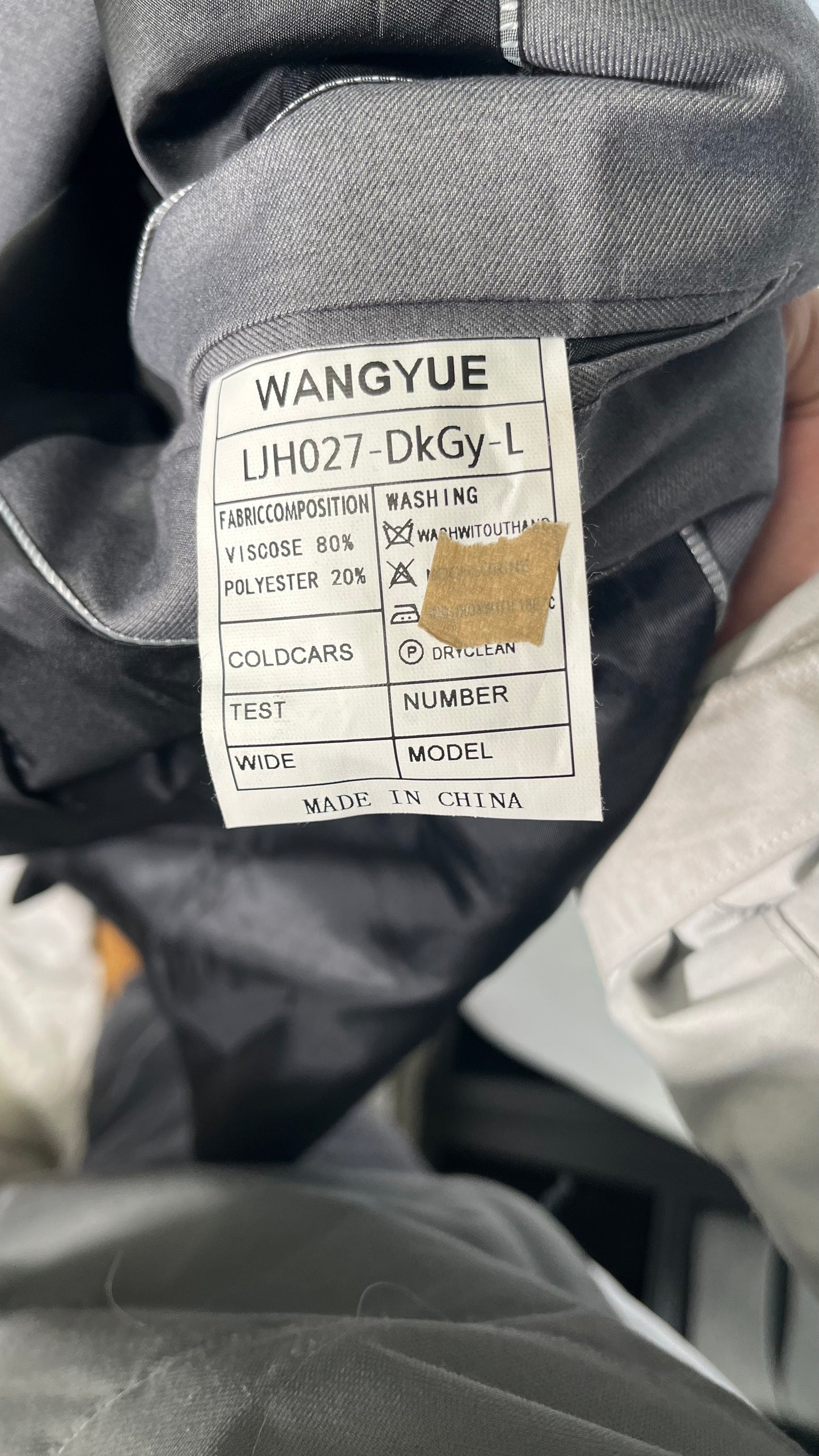 Wangyue Mens Suits Fashion Suits Slim Fit 3 Piece Blazer Vest Pants Wedding Prom Suits Set size L