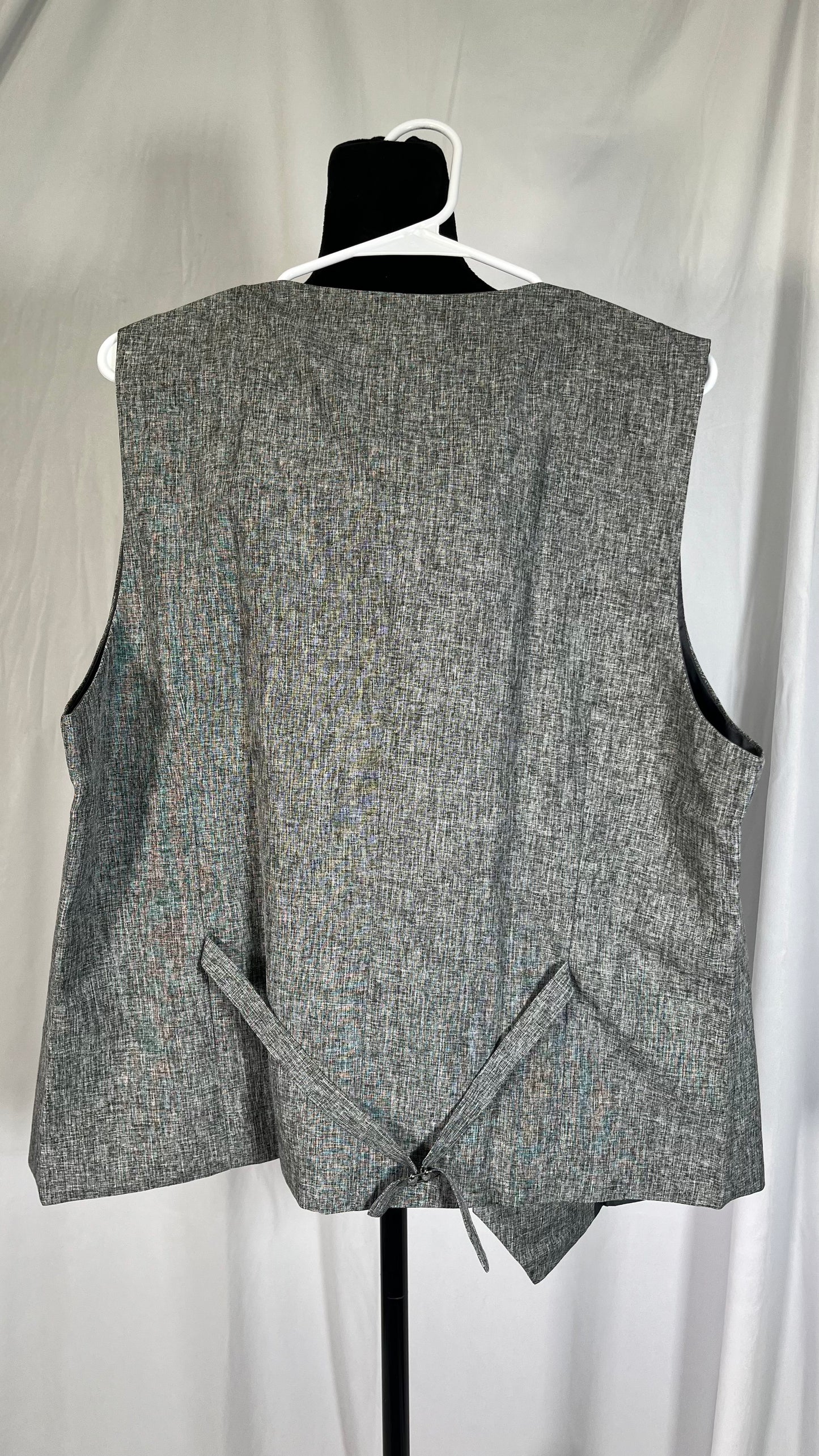 Ruth&Boaz 2Pockets 5Buttons Wool Tweed Business Suit Vest Size L