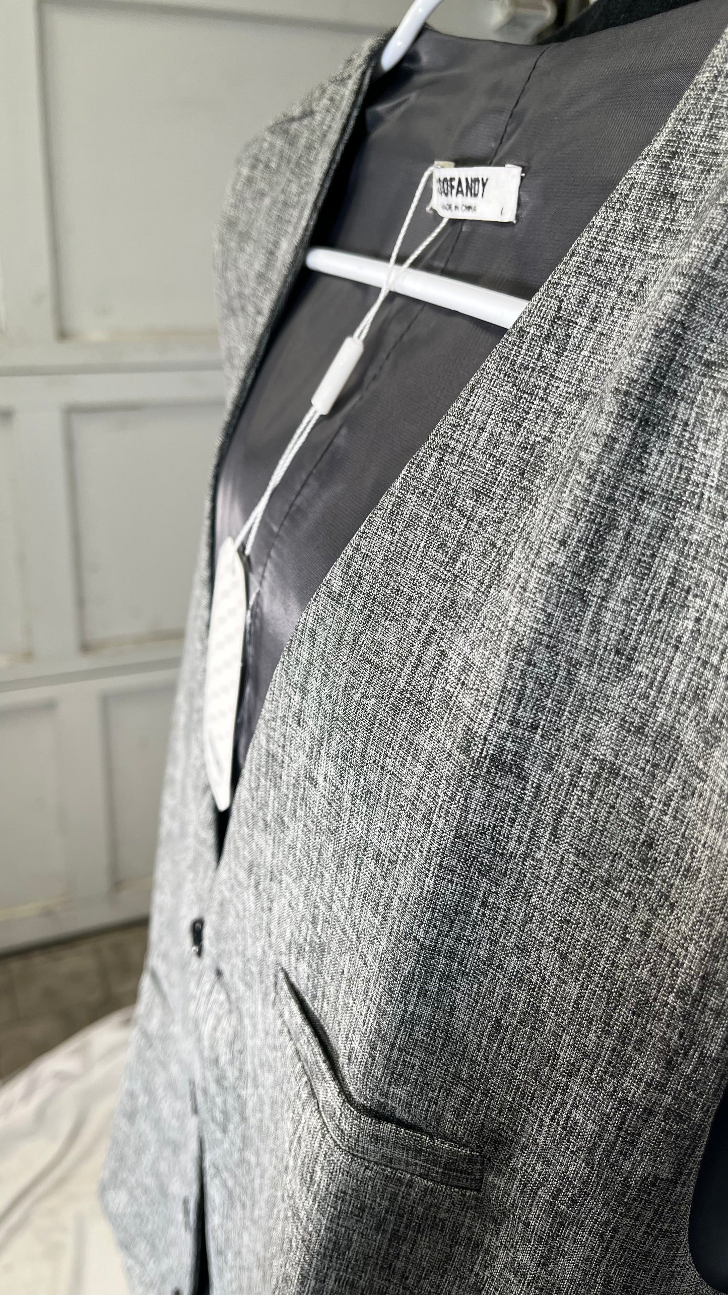 Ruth&Boaz 2Pockets 5Buttons Wool Tweed Business Suit Vest Size L