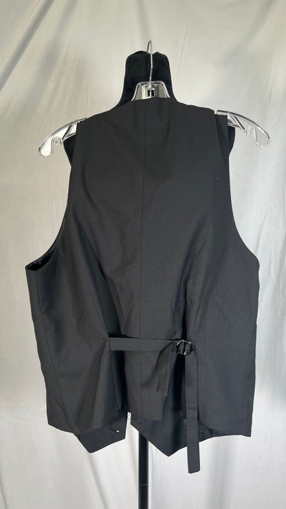 VATPAVE Mens Victorian Suit Vest Steampunk Gothic Waistcoat Size M