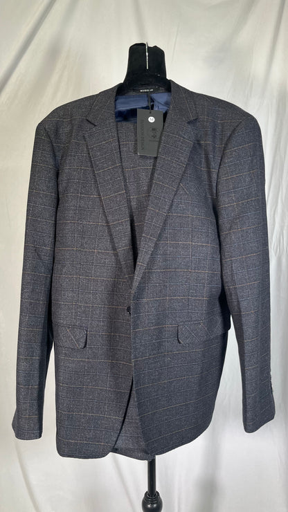 Mens Suit Jacket Casual Notched Lapel Collar Open Front Blazer Roll Up Sleeve Slim Fit Business Office Coats Size M