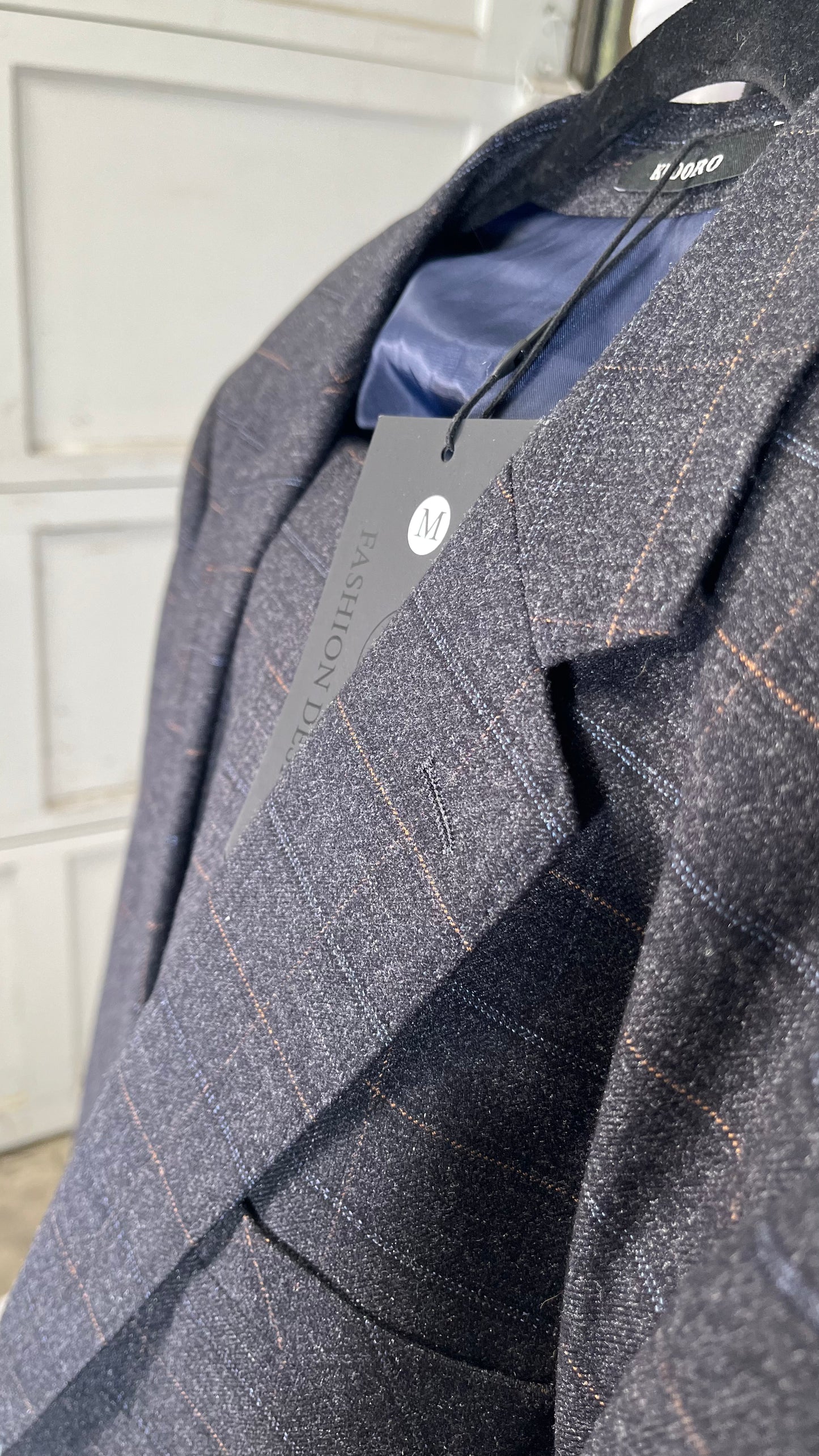 Mens Suit Jacket Casual Notched Lapel Collar Open Front Blazer Roll Up Sleeve Slim Fit Business Office Coats Size M